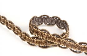 BAROQUE TRIMMINGS BRAIDED TAPE AG.387E Toffee 0825